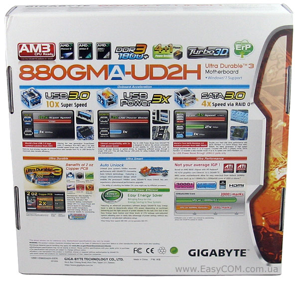 GIGABYTE GA-880GMA-UD2H