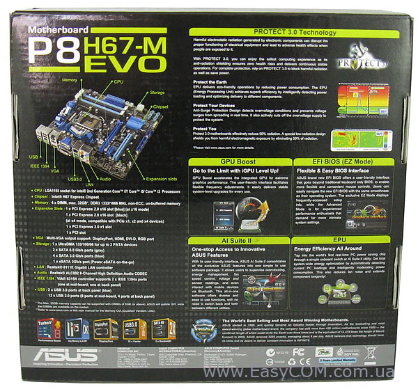 ASUS P8H67-M EVO