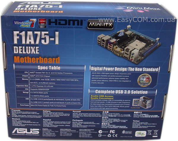 ASUS F1A75-I DELUXE