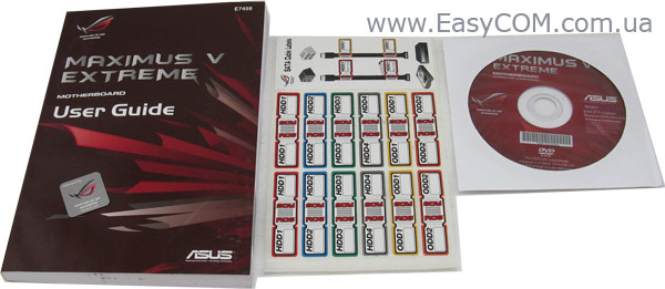 ASUS Maximus V Extreme packaging arrangement part 1