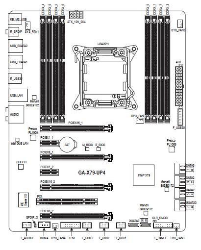 GIGABYTE GA-X79-UP4 schematics