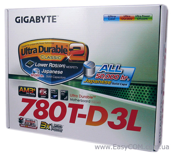 GIGABYTE GA-780T-D3L box