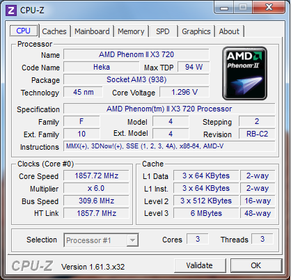 GIGABYTE GA-780T-D3L gpu-z