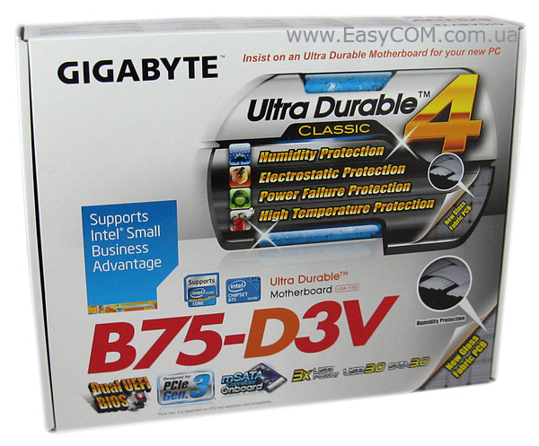GIGABYTE GA-B75-D3V box