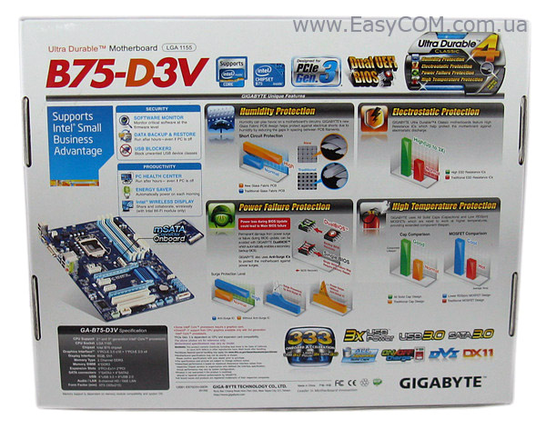 GIGABYTE GA-B75-D3V box