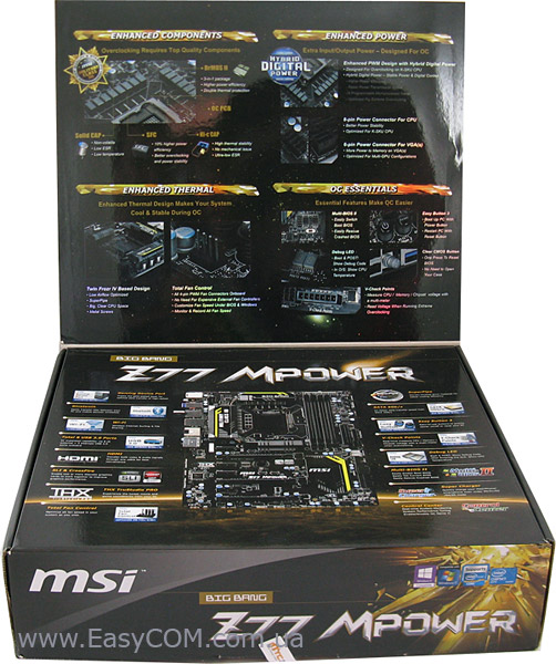 MSI Z77 MPOWER box front