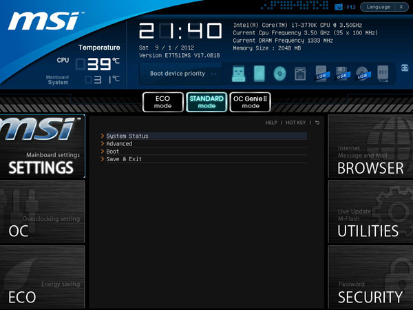 MSI Z77 MPOWER uefi bios