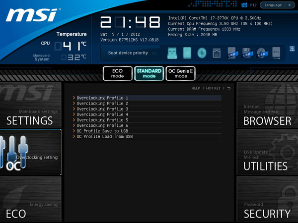 MSI Z77 MPOWER uefi bios