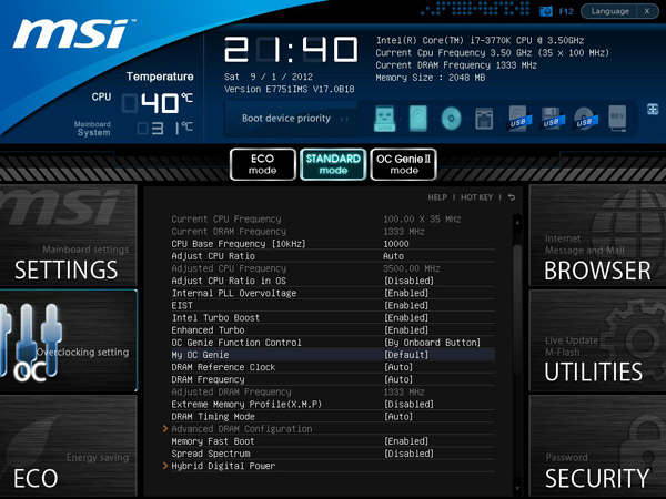 MSI Z77 MPOWER uefi bios