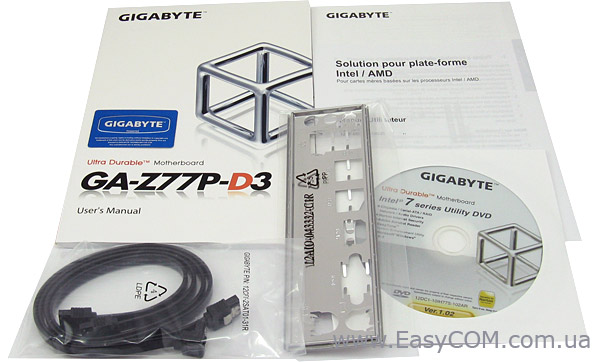 GIGABYTE GA-Z77P-D3 package