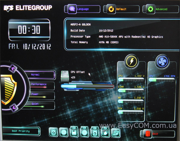 ECS A85F2-A GOLDEN UEFI BIOS
