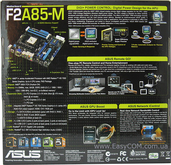 ASUS F2A85-M box