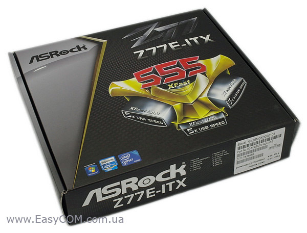 ASRock Z77E-ITX box