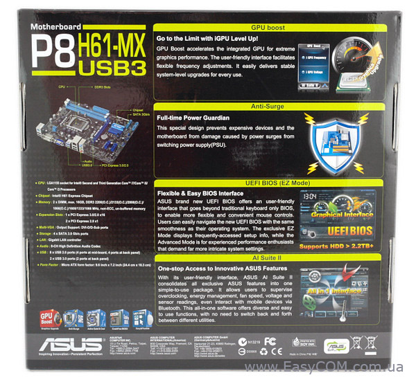 ASUS P8H61-MX USB3