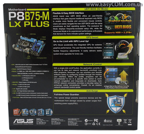 ASUS P8B75-M LX PLUS