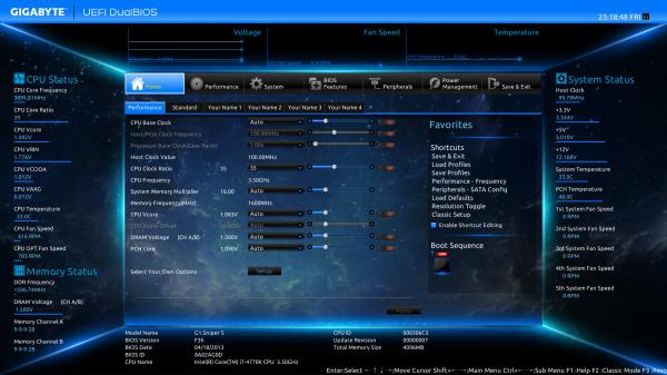 UEFI DualBIOS Dashboard Mode