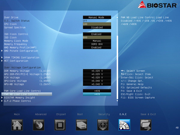 BIOSTAR Hi-Fi A85X UEFI BIOS