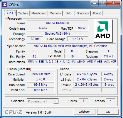 BIOSTAR Hi-Fi A85X cpu-z