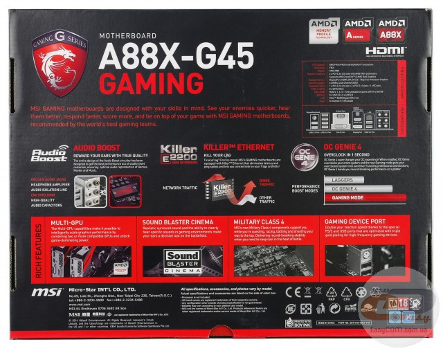 MSI A88X-G45 GAMING