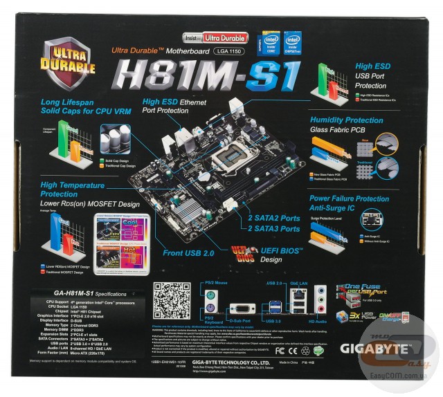GIGABYTE GA-H81M-S1