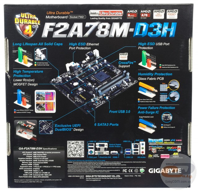 GIGABYTE GA-F2A78M-D3H