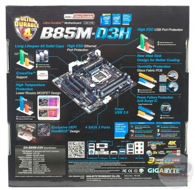 GIGABYTE GA-B85M-D3H