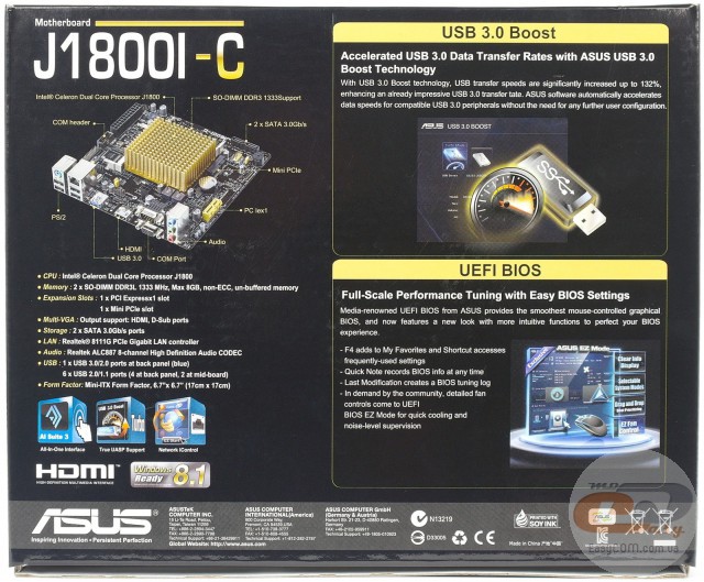 ASUS J1800I-C