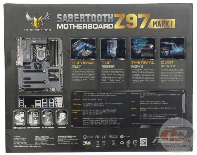 ASUS SABERTOOTH Z97 MARK 1