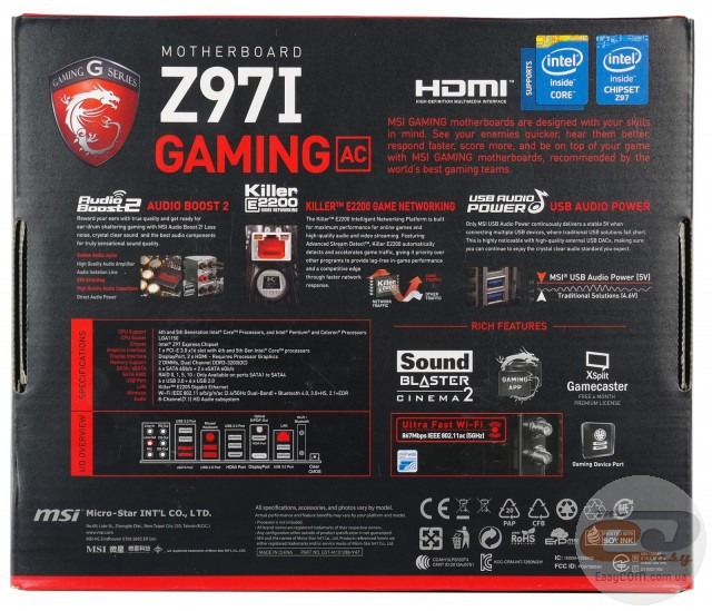 MSI Z97I GAMING AC