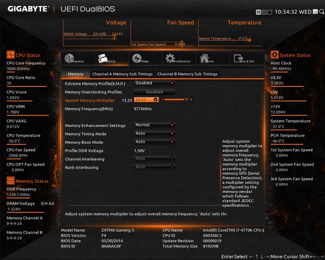 GIGABYTE GA-Z97MX-Gaming 5