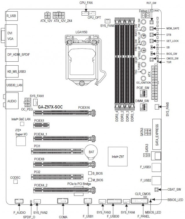 Ga h61m s2v b3 схема