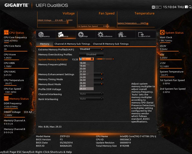 GIGABYTE GA-Z97P-D3