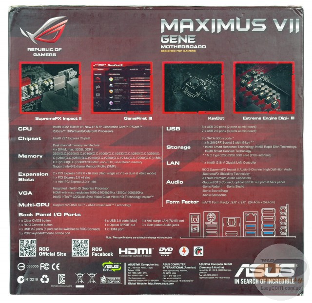 ASUS MAXIMUS VII GENE