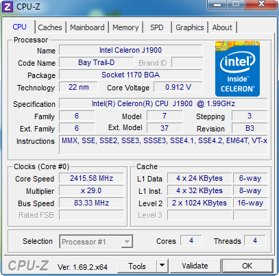 GIGABYTE GA-J1900N-D3V