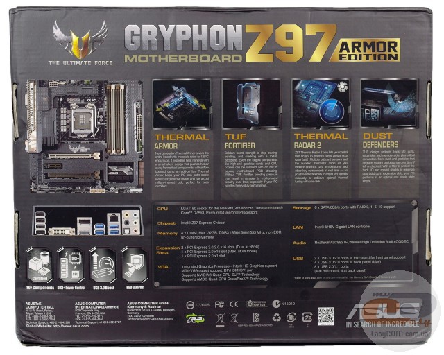 ASUS GRYPHON Z97 ARMOR EDITION