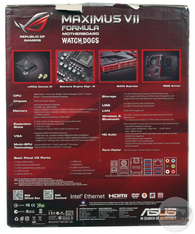 ASUS MAXIMUS VII FORMULA/WATCH DOGS