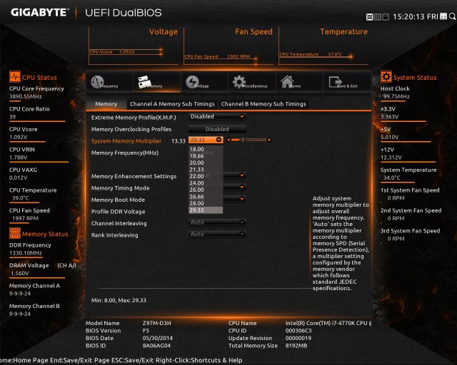 GIGABYTE GA-Z97M-D3H