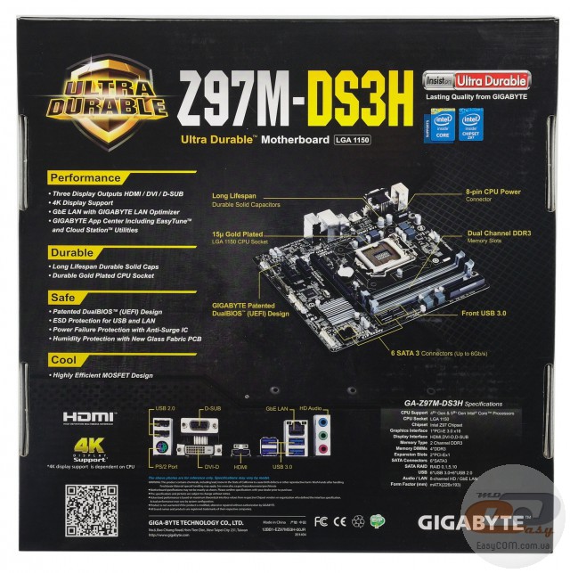 GIGABYTE GA-Z97M-DS3H