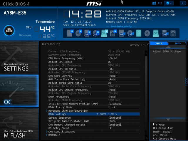 MSI A78M-E35