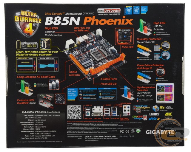 GIGABYTE GA-B85N Phoenix