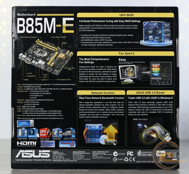 ASUS B85M-E