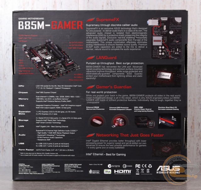 ASUS B85M-GAMER