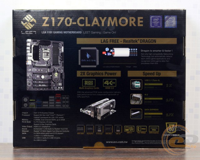 ECS Z170-CLAYMORE
