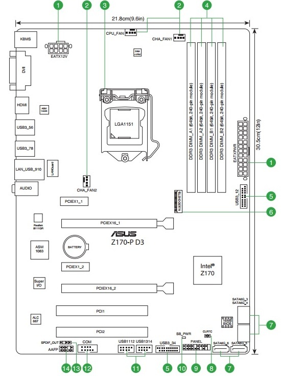 ASUS Z170-P D3