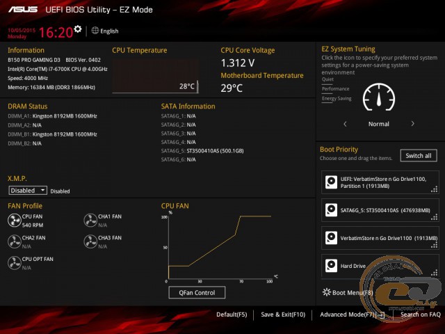 ASUS B150 PRO GAMING D3