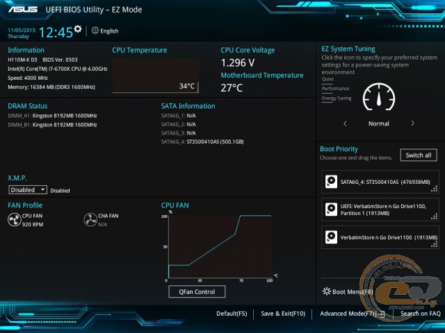 ASUS H110M-K D3