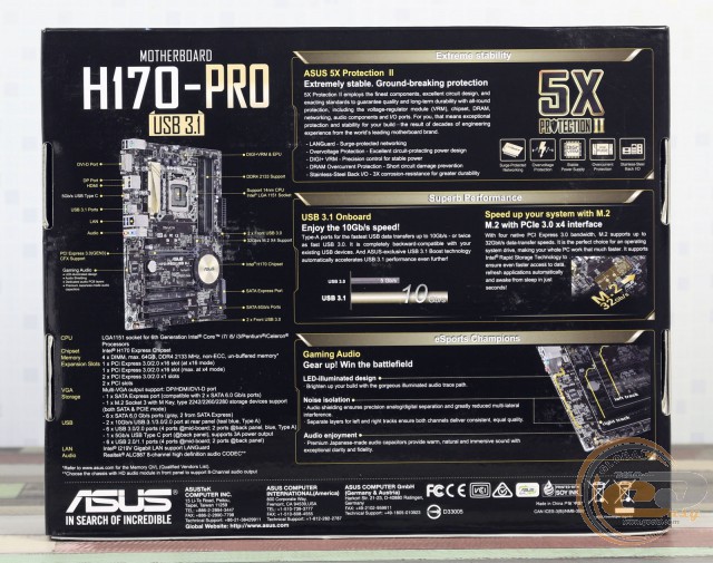ASUS H170-PRO/USB 3.1