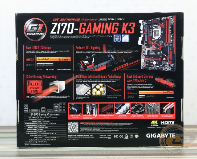 GIGABYTE GA-Z170-Gaming K3