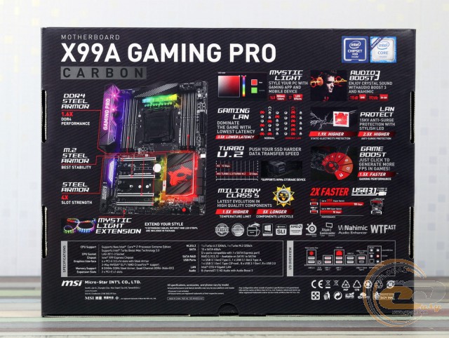 MSI X99A GAMING PRO CARBON