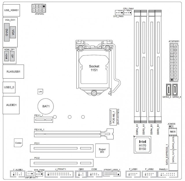 BIOSTAR Hi-Fi H170Z3
